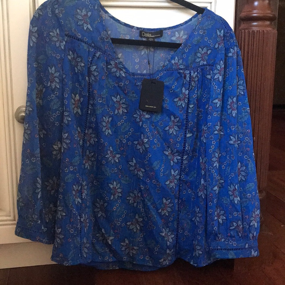 Blue Floral Top